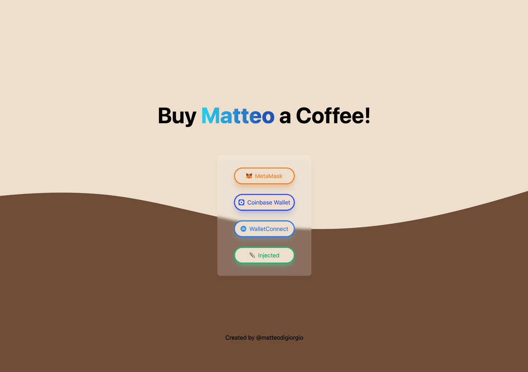 Buy Me A Coffee DApp